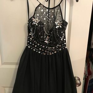 Black Bedazzled Dress